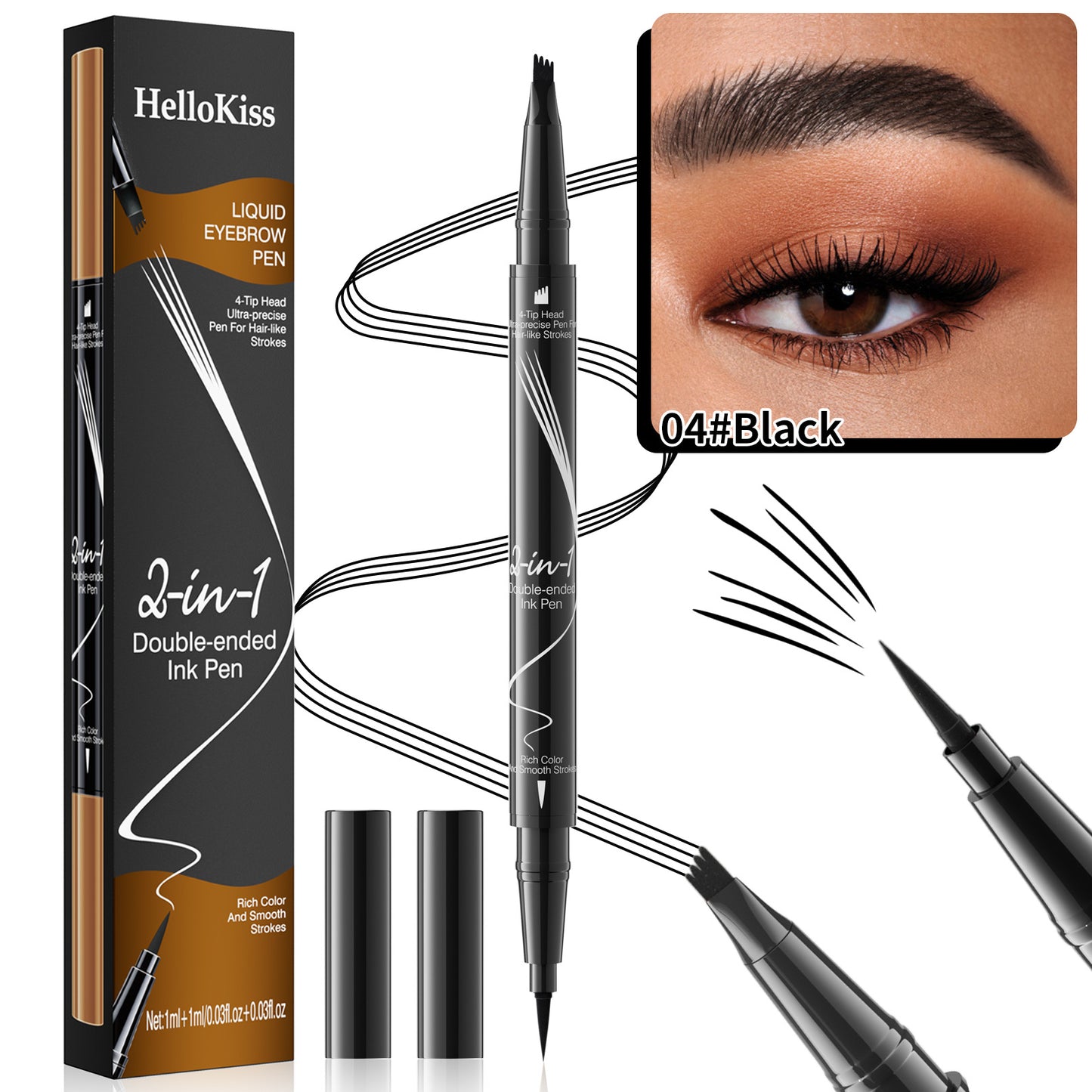 eyebrow pencil eyeliner