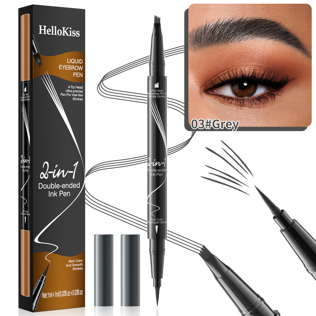 eyebrow pencil eyeliner