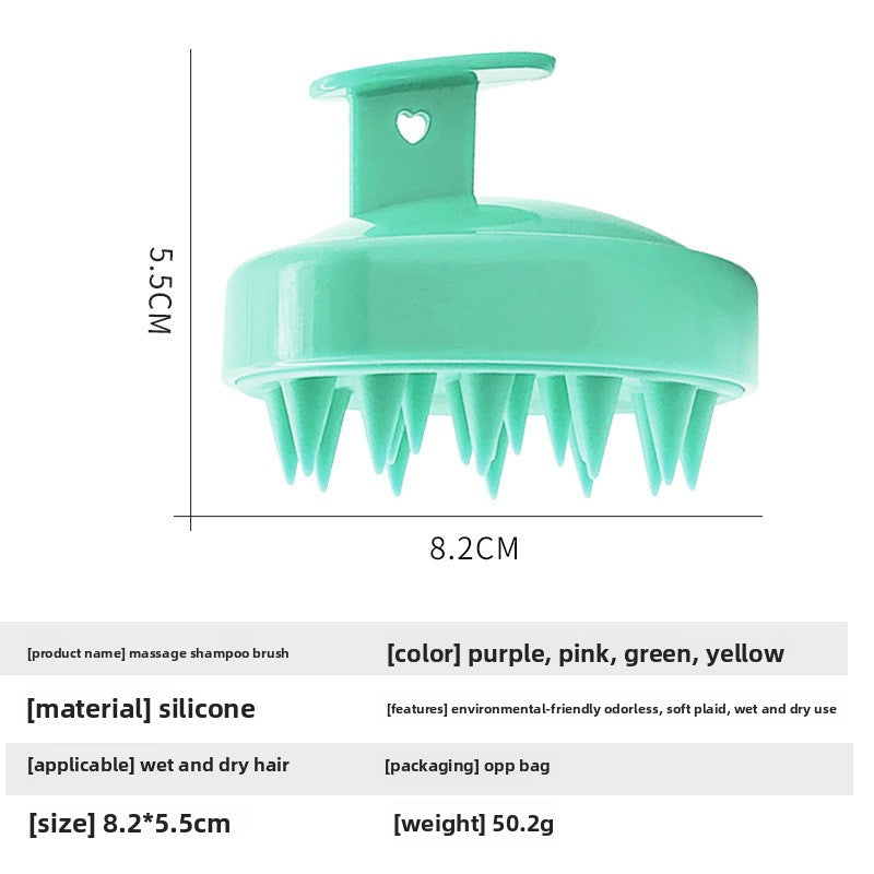 Silicone hairbrush