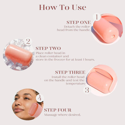 Ice Roller Facial Massager with Cooling Therapy
