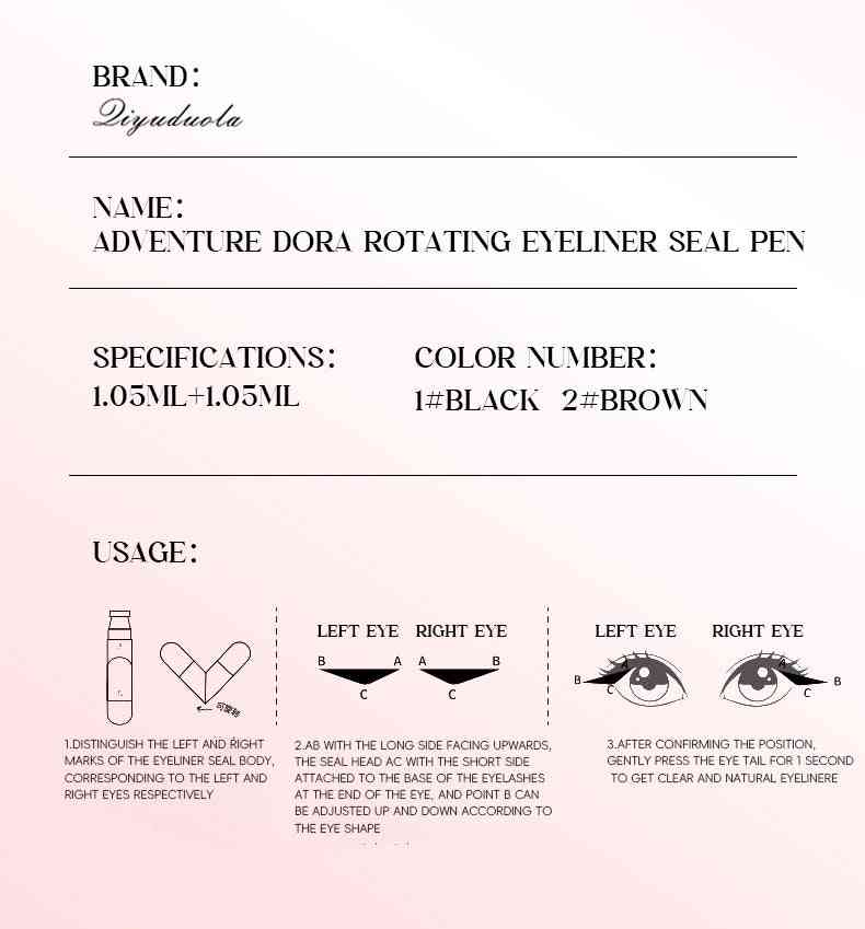 Eyeliner stamp pen for winged eye makeup