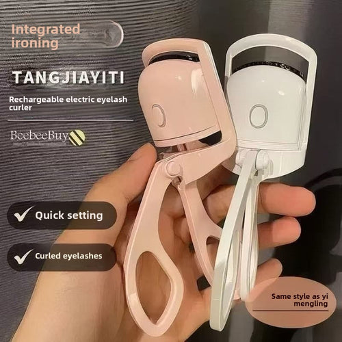 Electric Heated Eyelash Curler Portable Makeup Tool