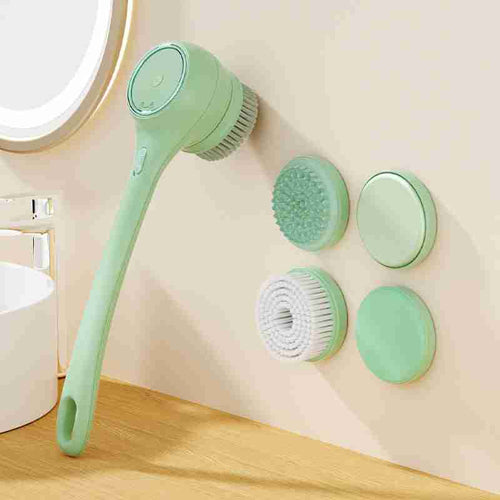 electric bath brush for shower and bath