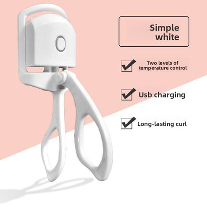 Electric Heated Eyelash Curler Portable Makeup Tool
